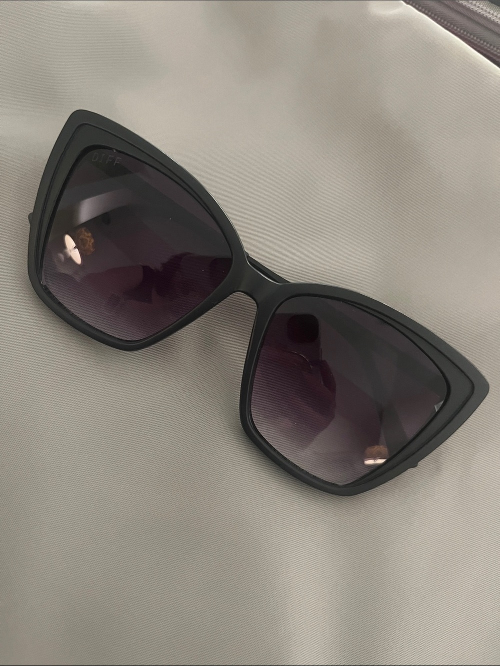 Diff Eyewear Heidi 🕶️ - Matte Black with gradient gray lenses